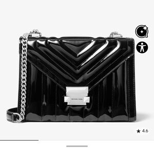 Michael Kors Black Quilted Shoulder Bag